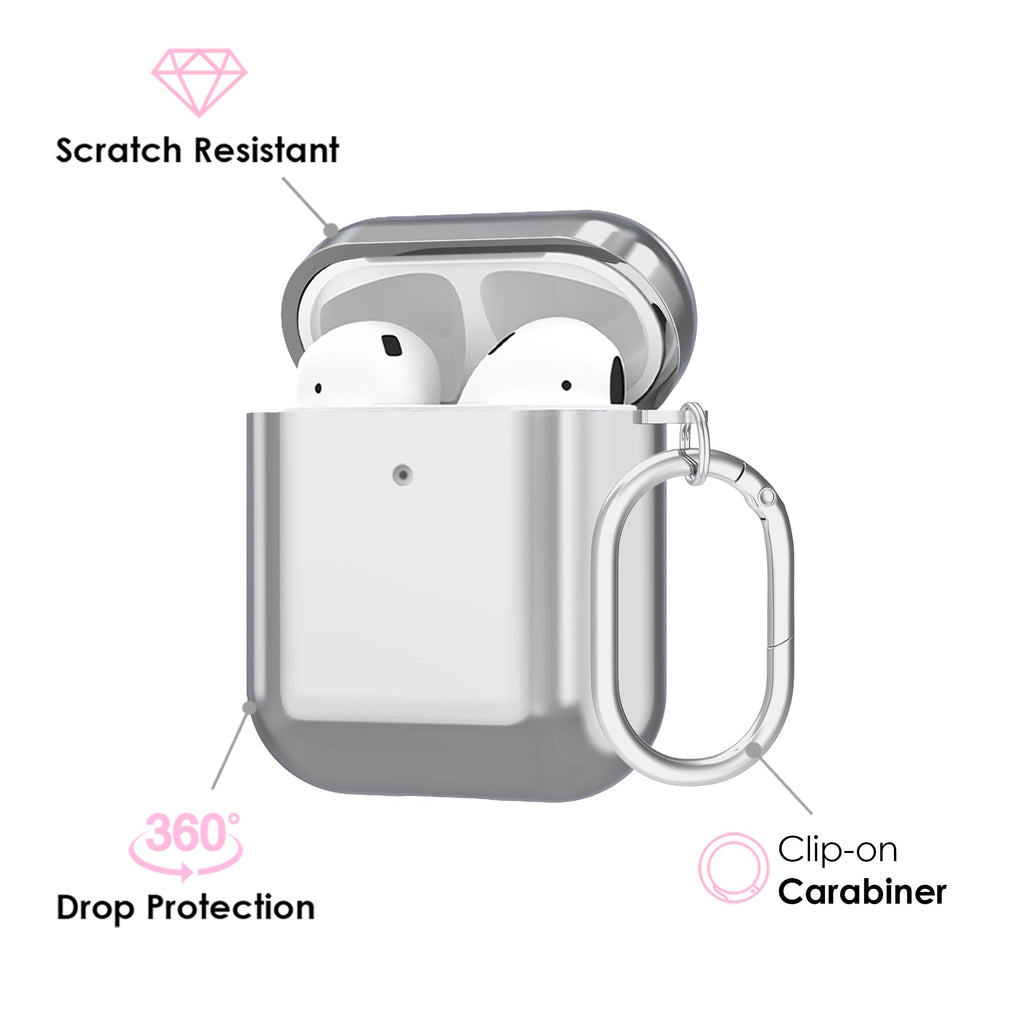 Silver Chrome AirPod Case