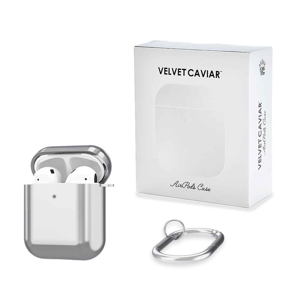 Silver Chrome AirPod Case