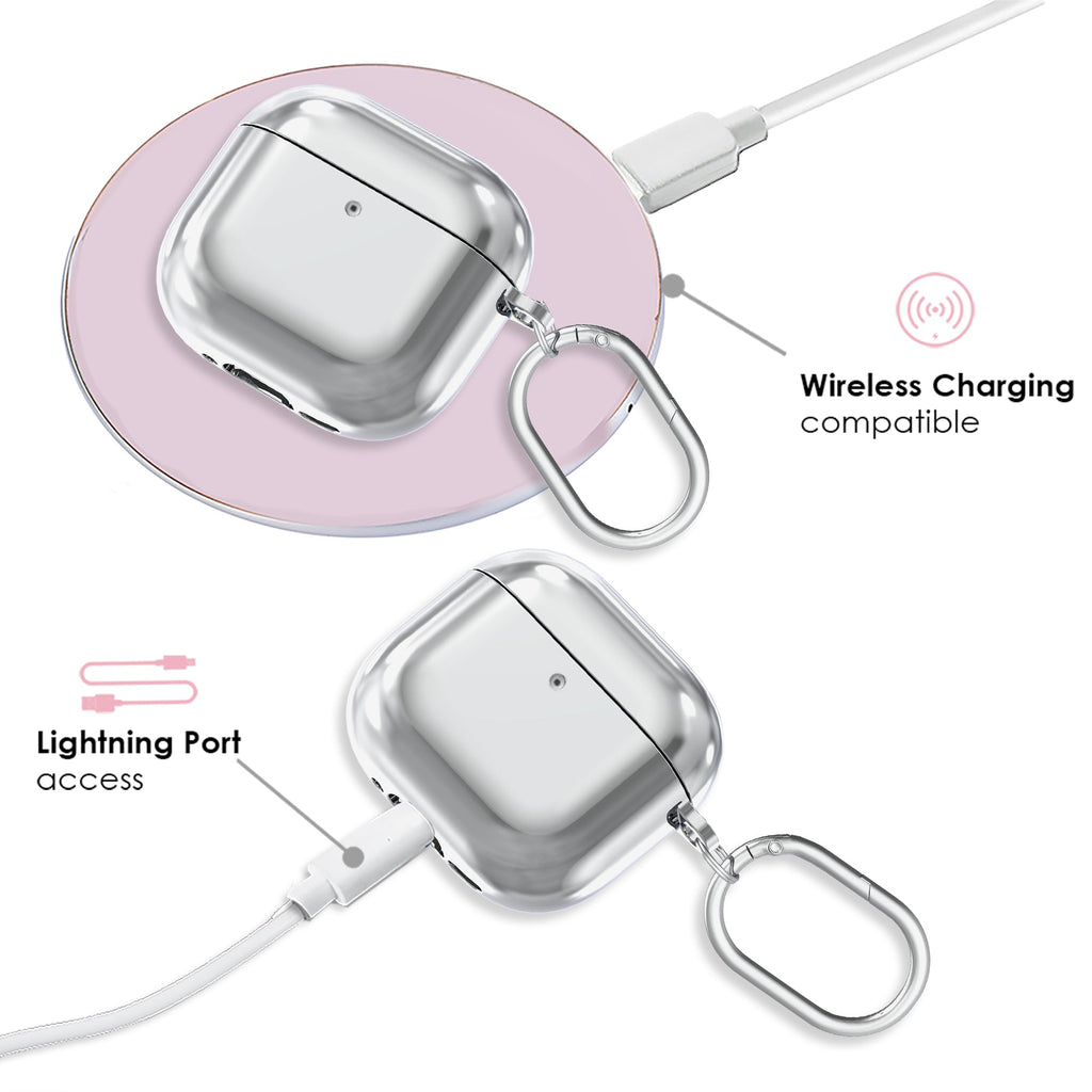 Silver Chrome AirPod Case