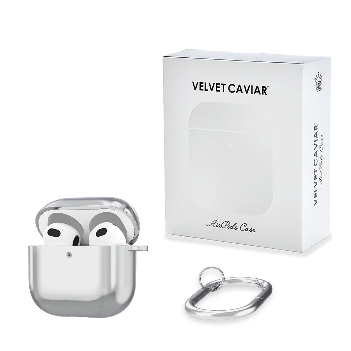 Silver Chrome AirPod Case