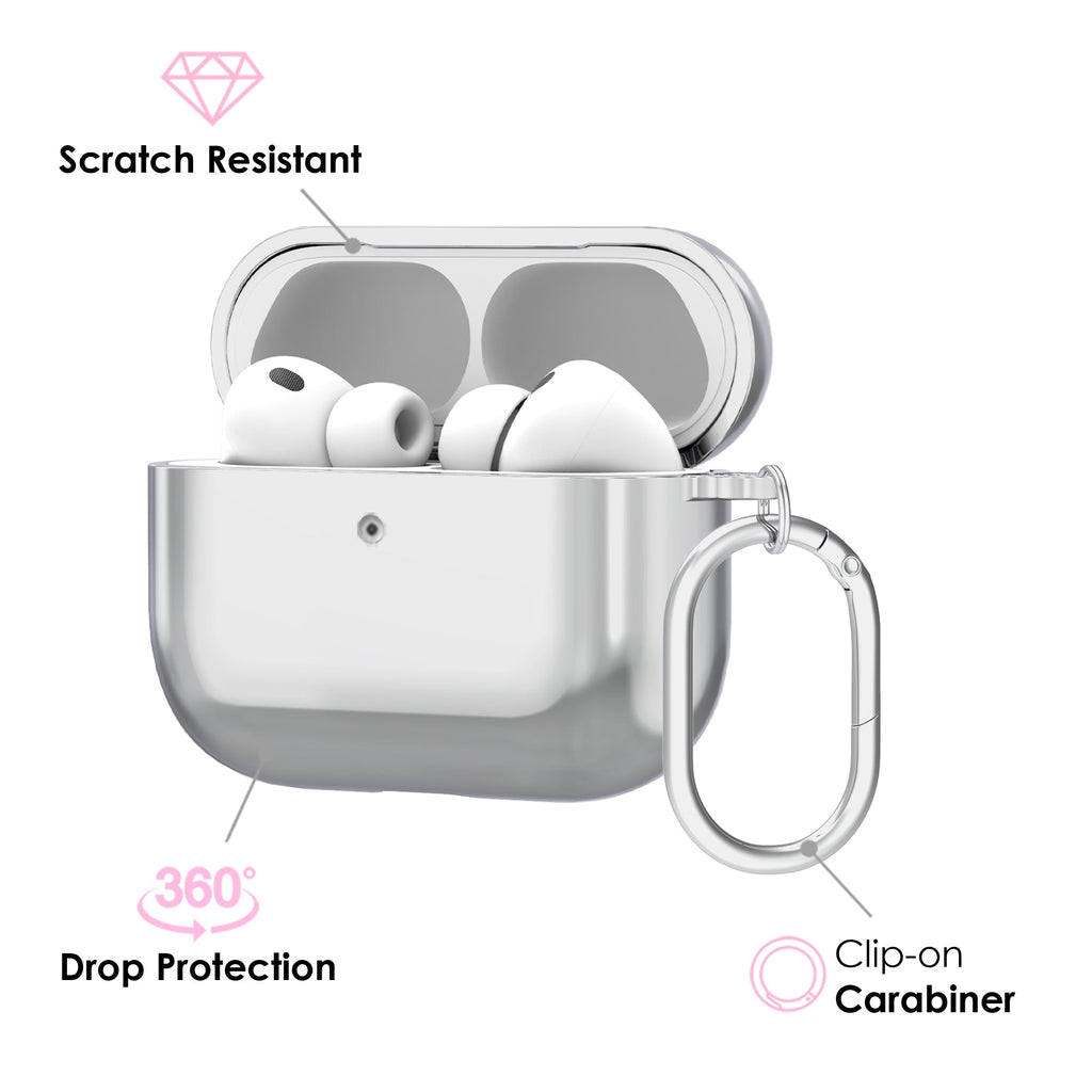 Silver Chrome AirPod Case