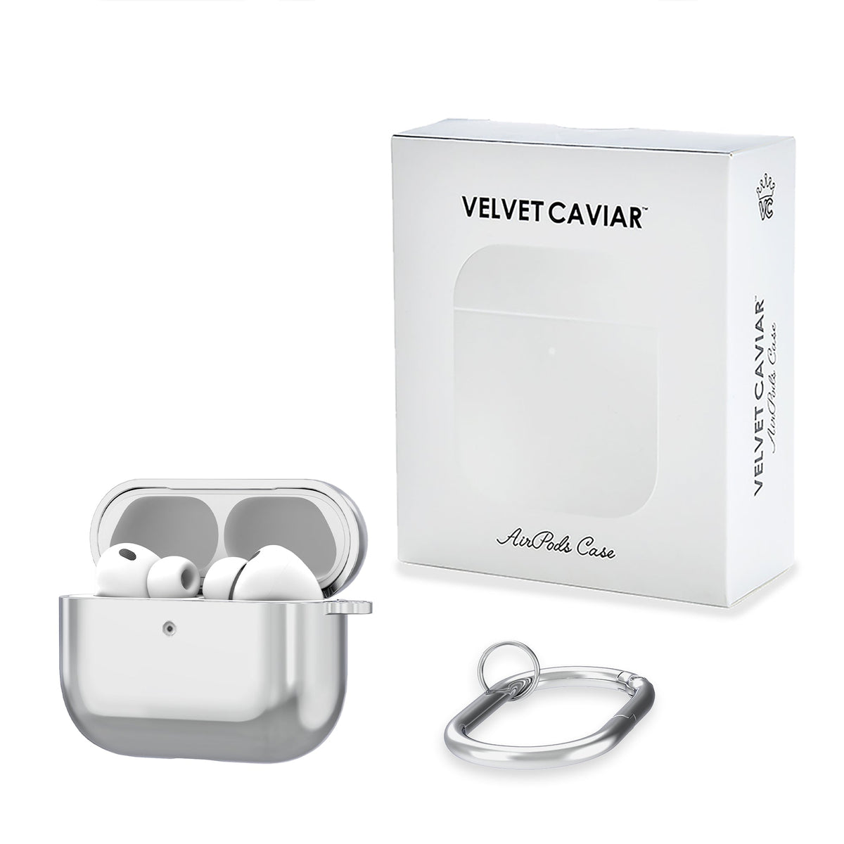 Silver Chrome AirPod Case