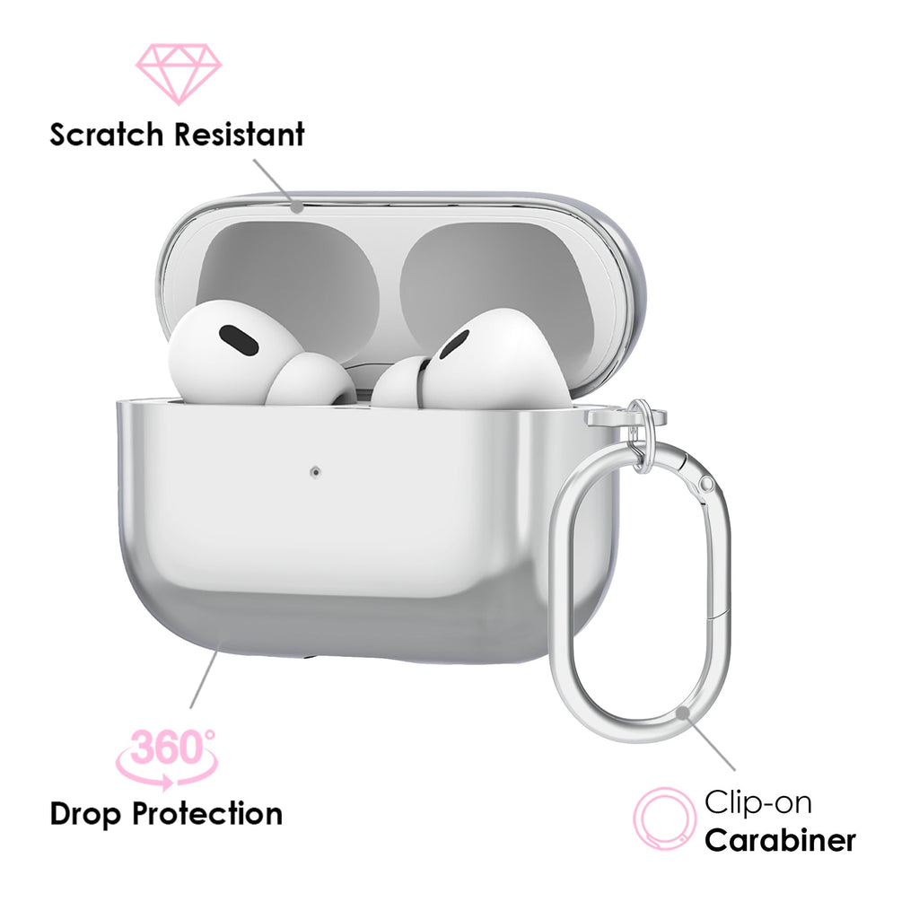 Silver Chrome AirPod Case