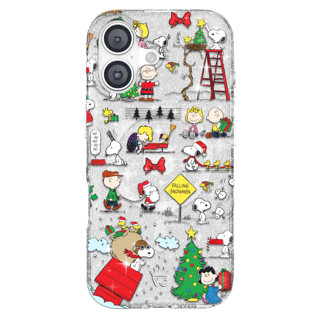 Snoopy Christmas Glitter iPhone Case
