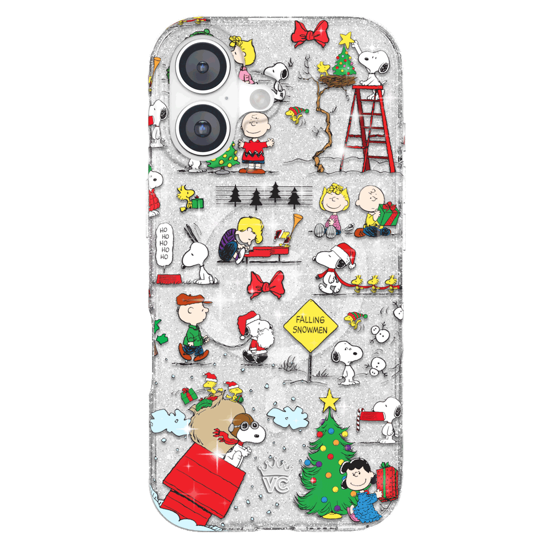 Snoopy Christmas Glitter iPhone Case