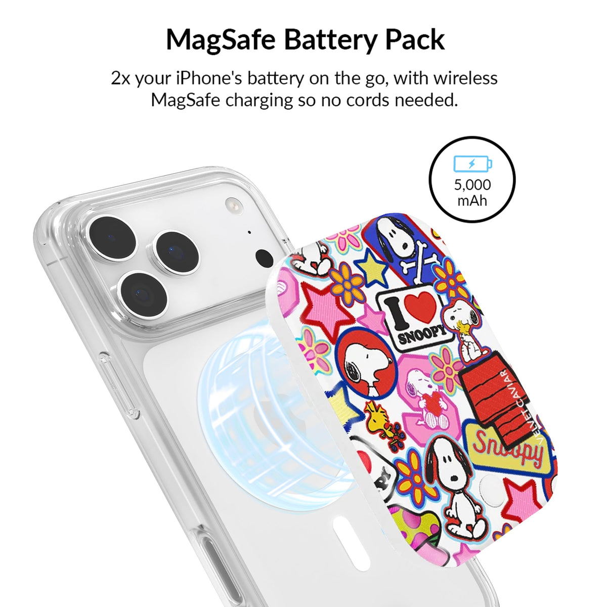 Snoopy Patchwork Glitter iPhone Bundle Set