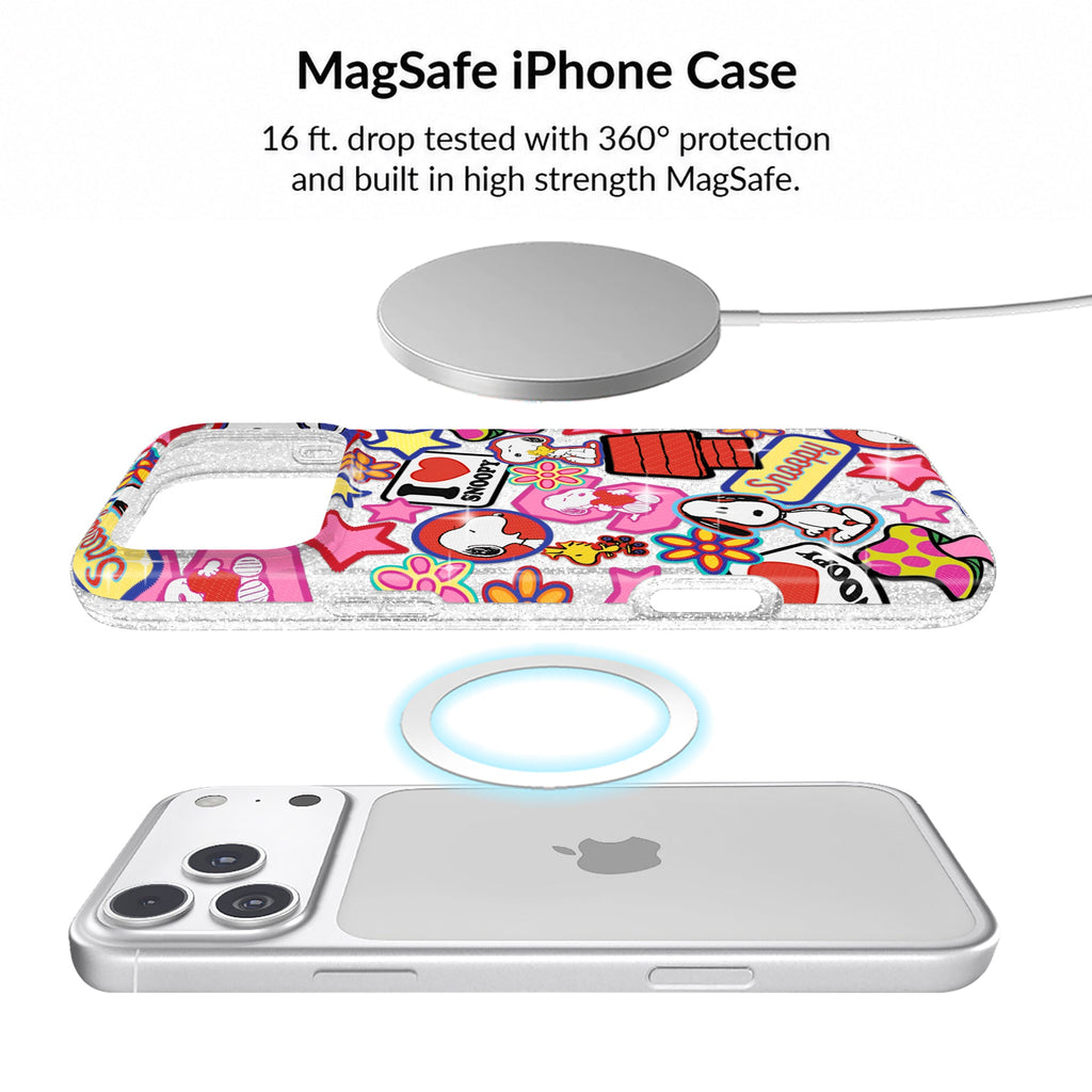 Snoopy Patchwork Glitter iPhone Bundle Set