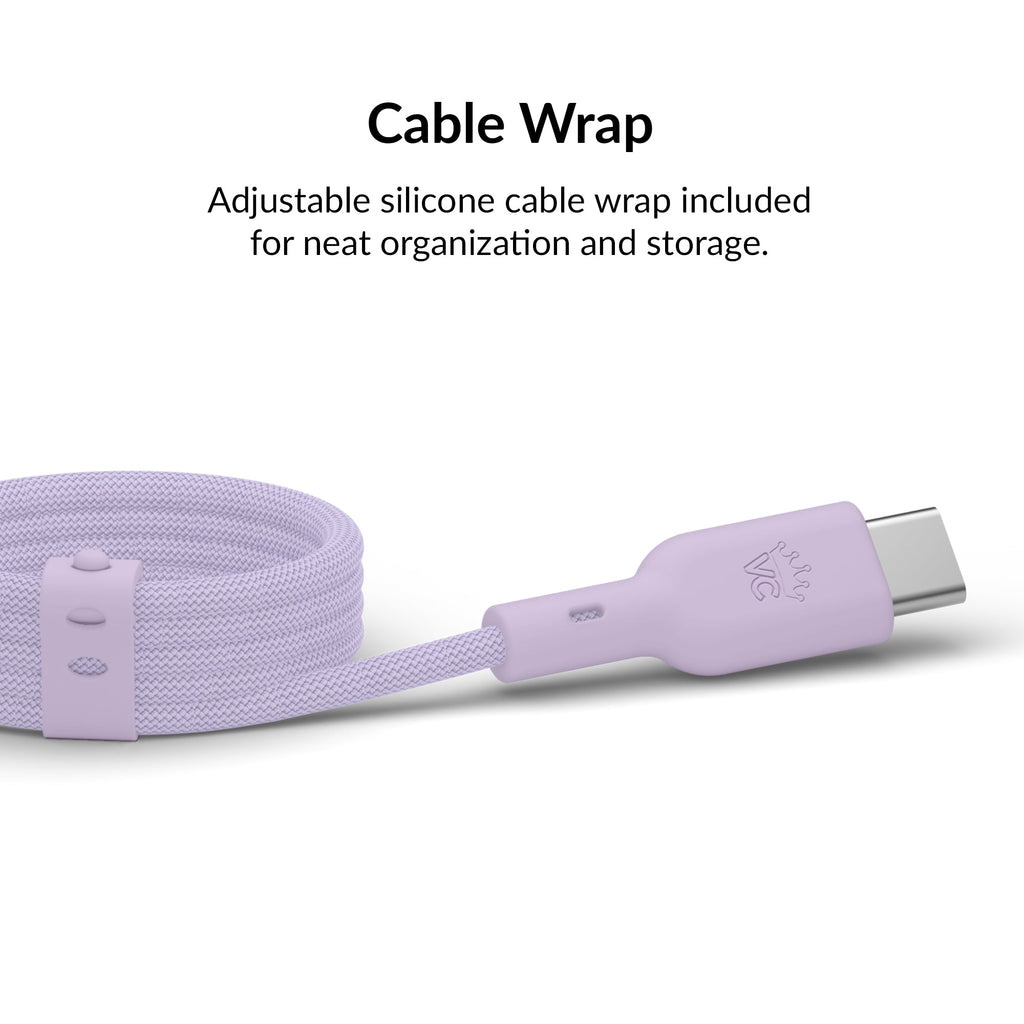 Soft Lilac Fast Charging Cable, 6ft USB-C