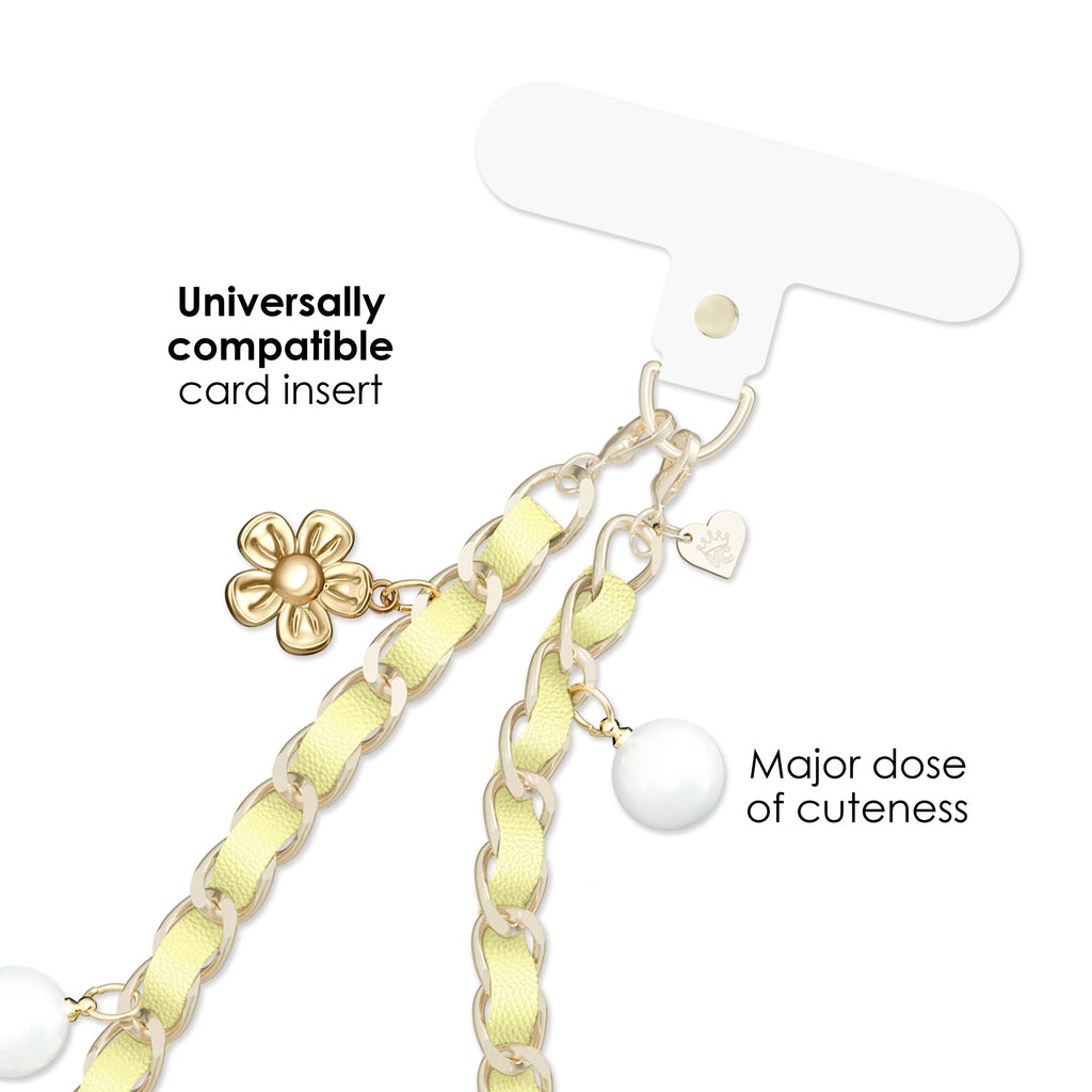 Spring Dreams Leather Chain Phone Charm