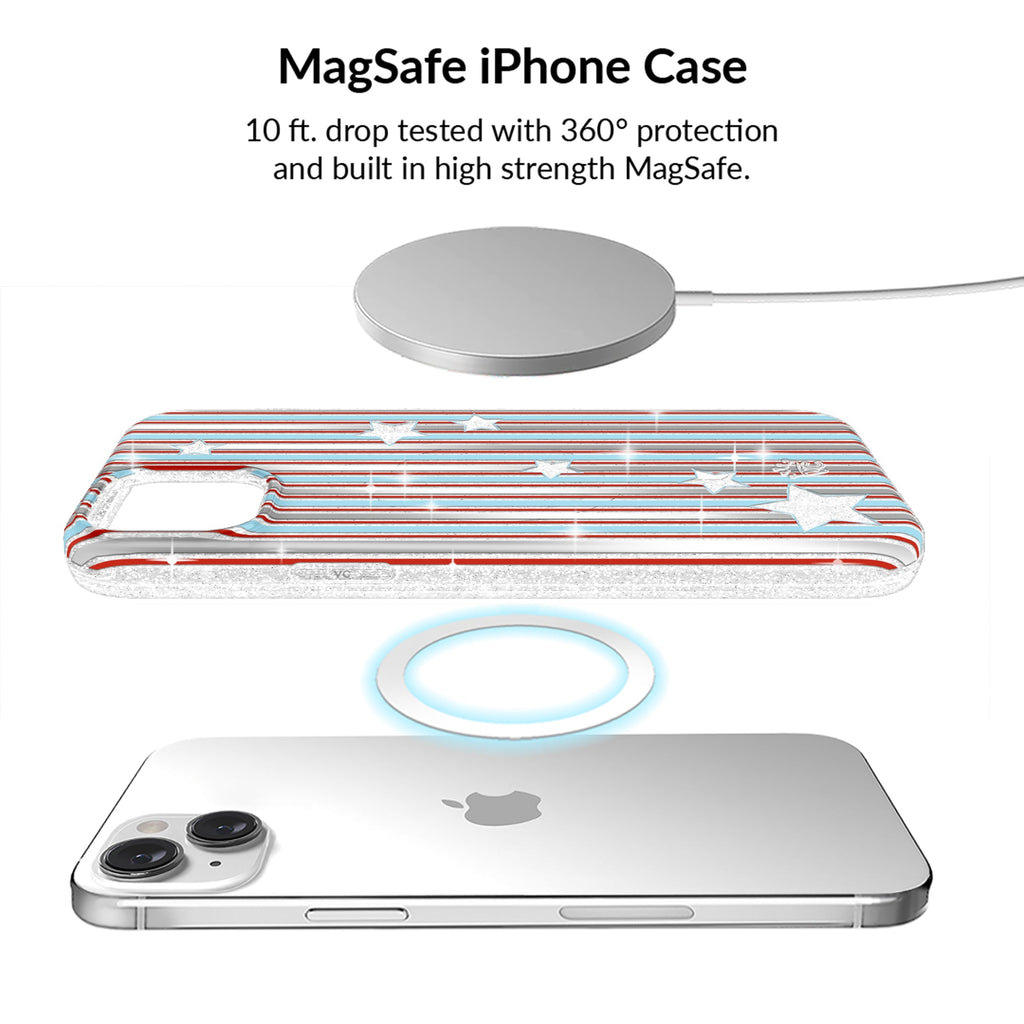 Stars & Stripes Glitter iPhone Bundle Set