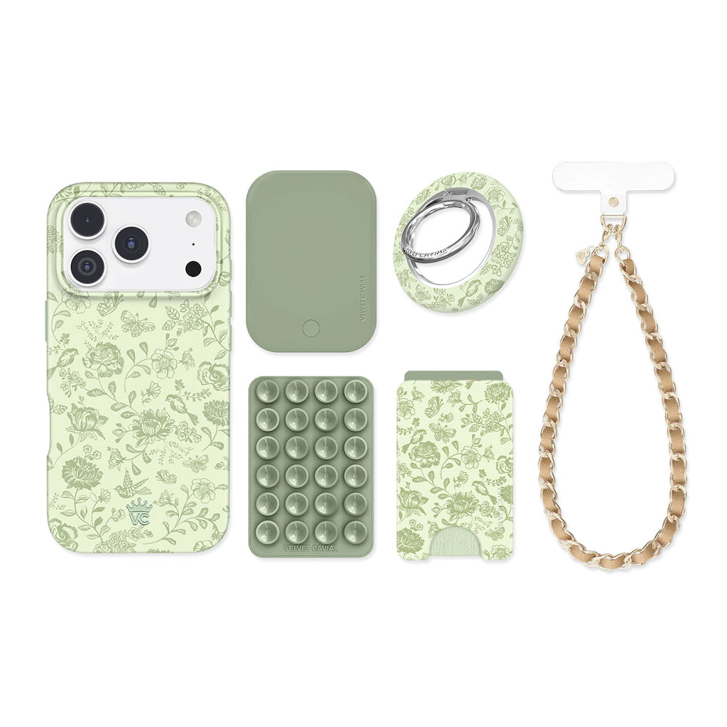 Storybook Sage Floral iPhone Bundle Set
