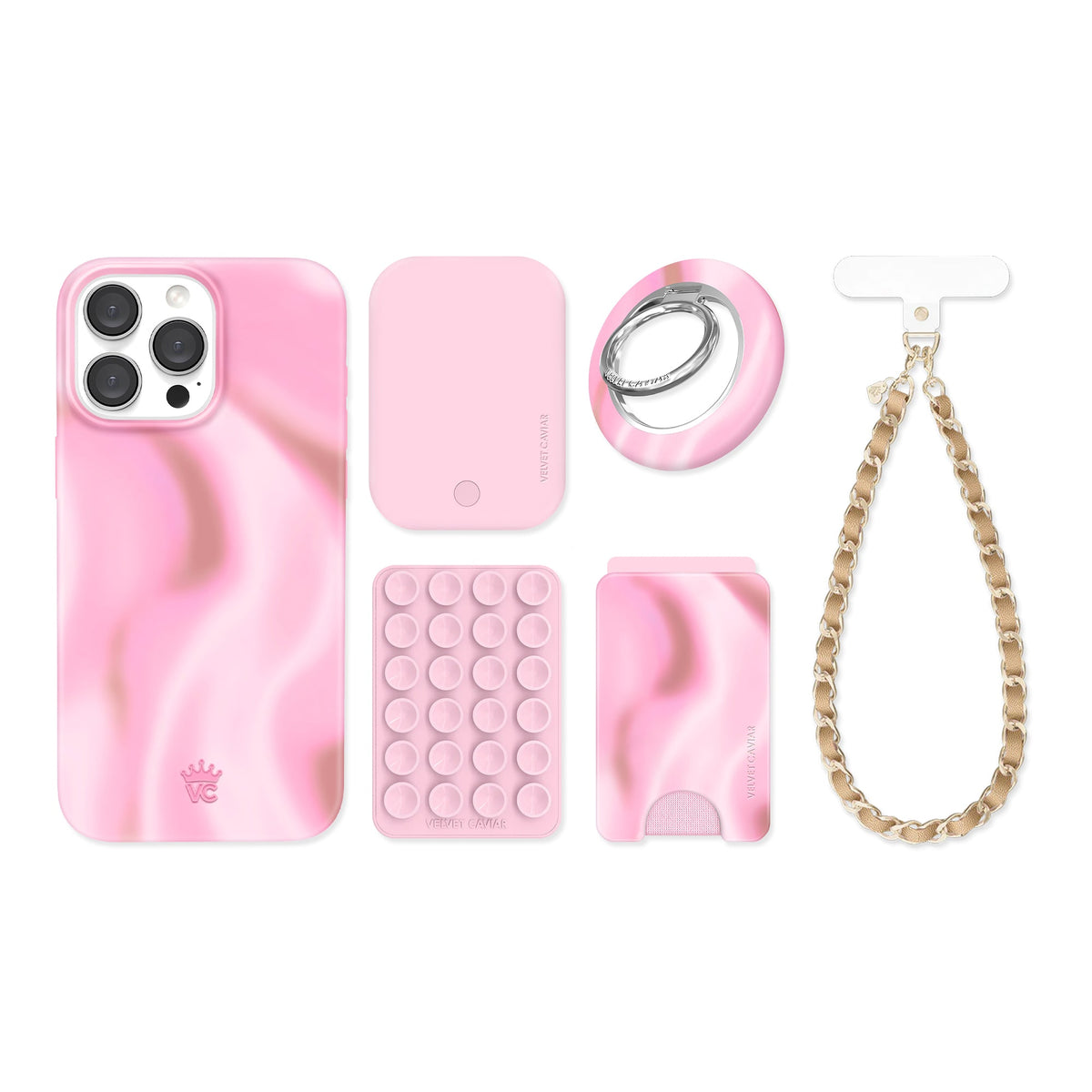 Strawberry Swirl iPhone Bundle Set