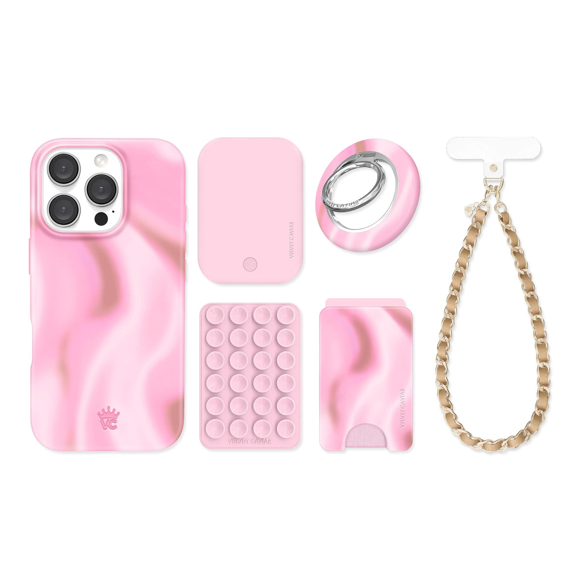Strawberry Swirl iPhone Bundle Set