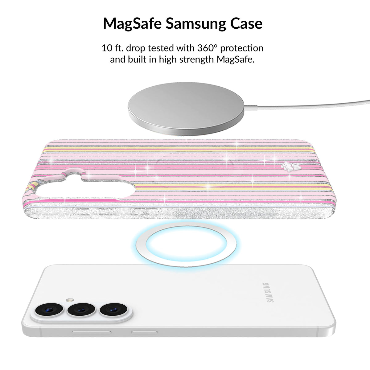 Sunkissed Stripes Glitter Samsung Bundle Set