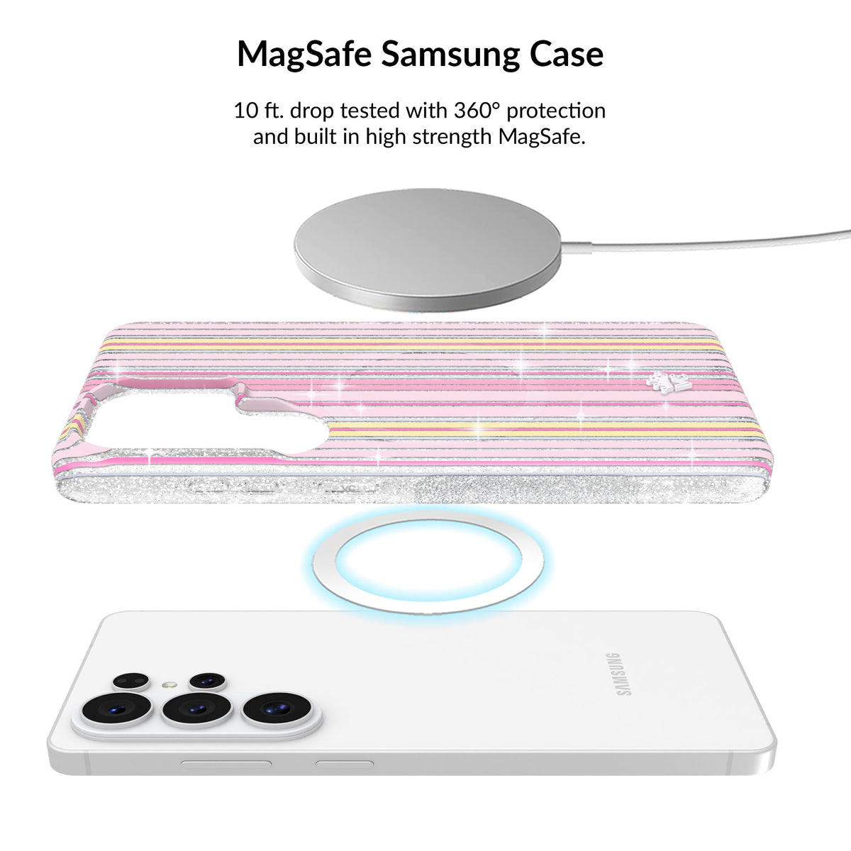 Sunkissed Stripes Glitter Samsung Bundle Set