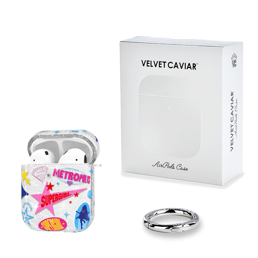 Supergirl Krypto Glitter AirPod Case