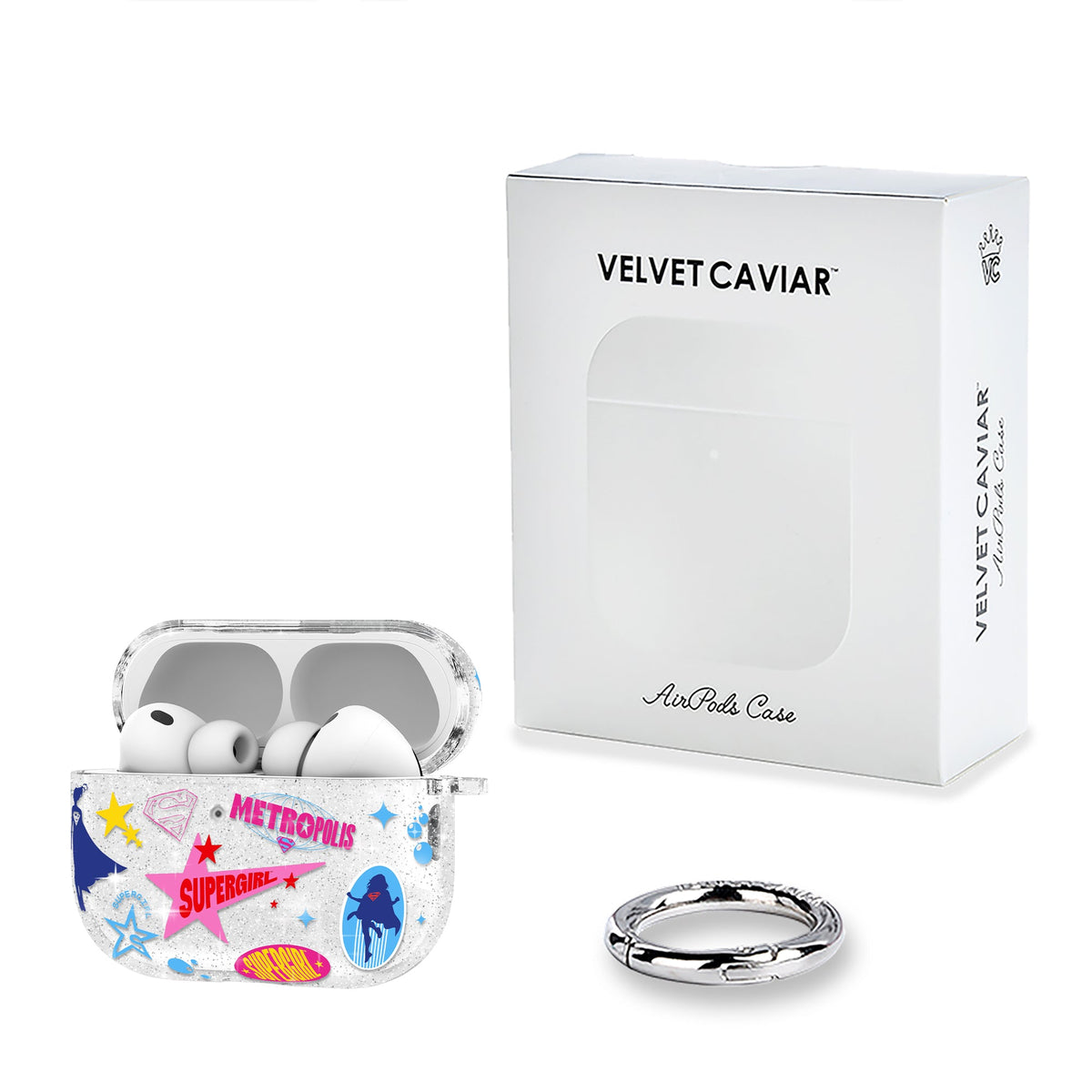 Supergirl Krypto Glitter AirPod Case