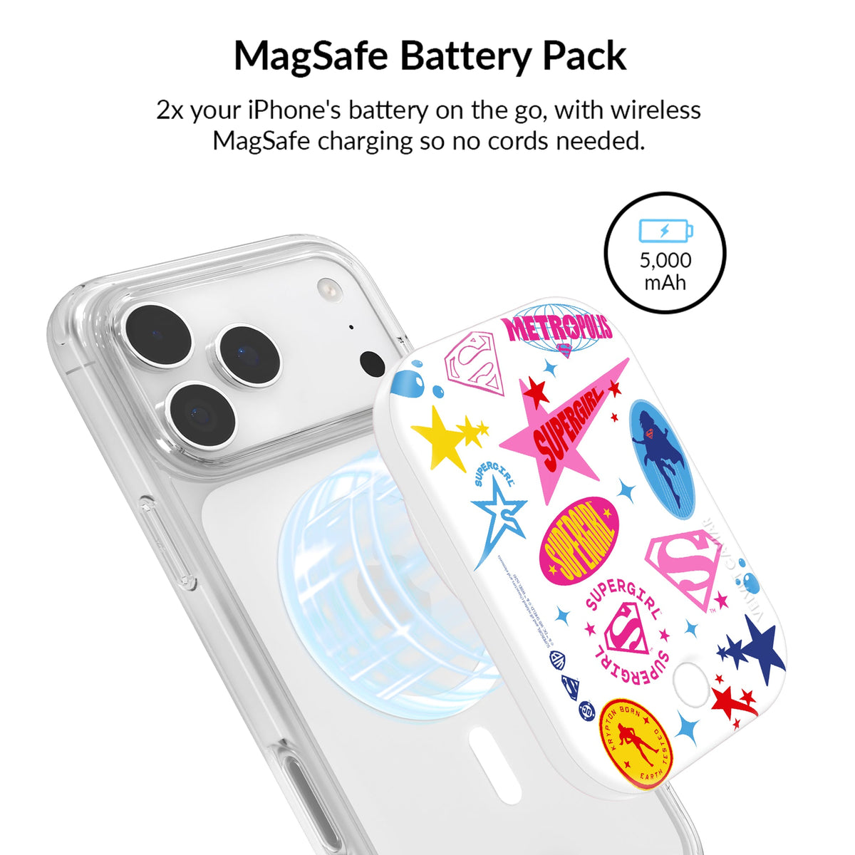 Supergirl Krypto Glitter iPhone Bundle Set