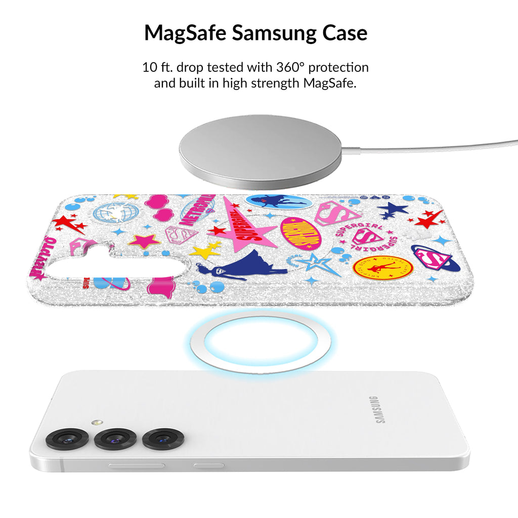 Supergirl Krypto Glitter Samsung Bundle Set