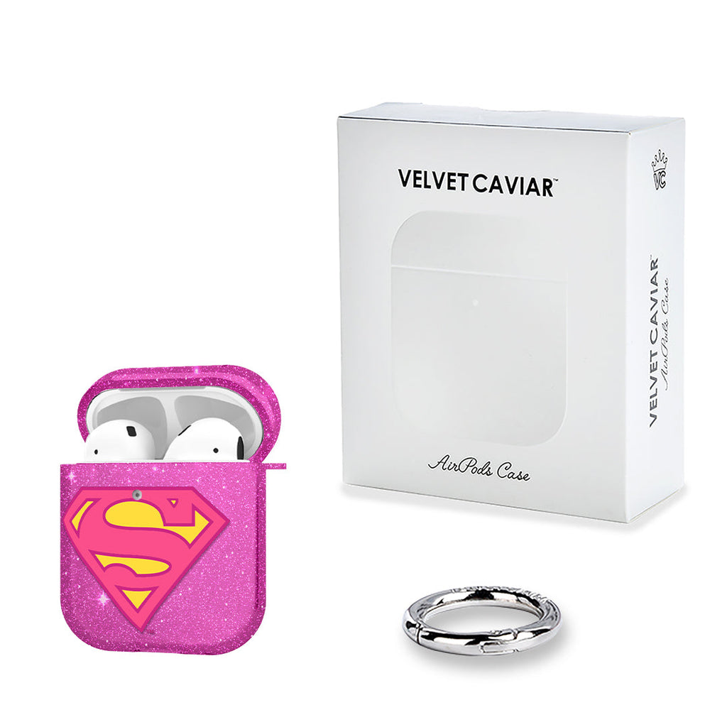 Supergirl Stardust Glitter AirPod Case