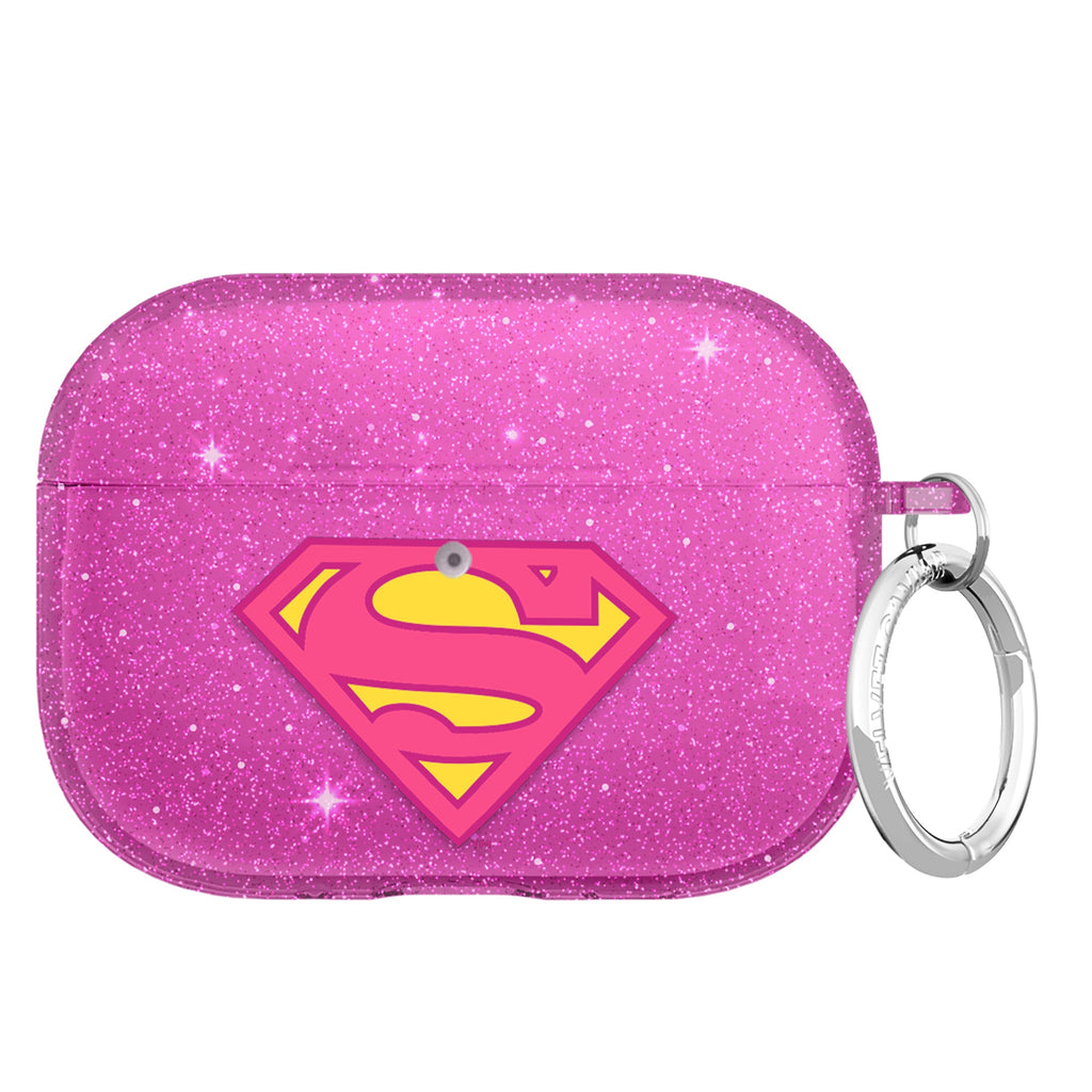 Supergirl Stardust Glitter AirPod Case