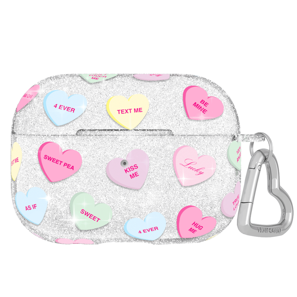 Sweet Hearts Glitter AirPod Case
