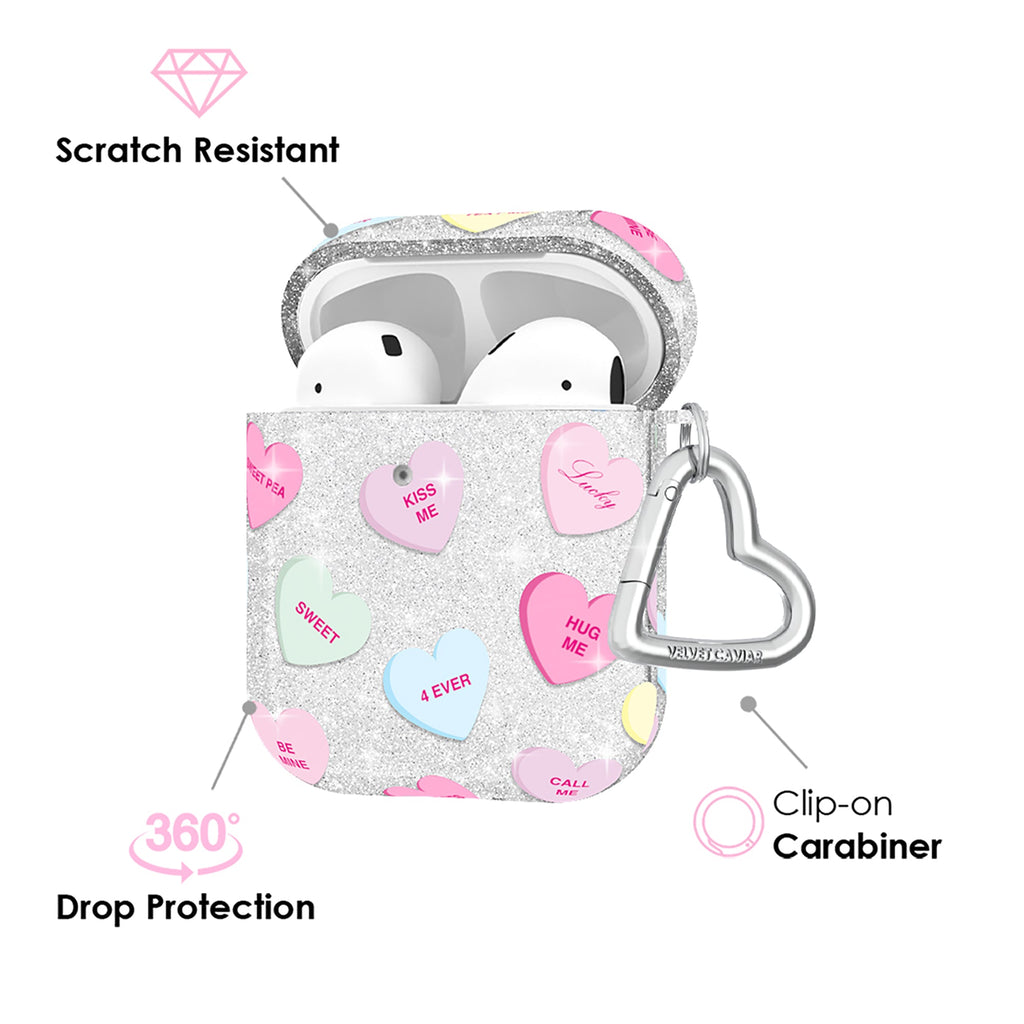 Sweet Hearts Glitter AirPod Case