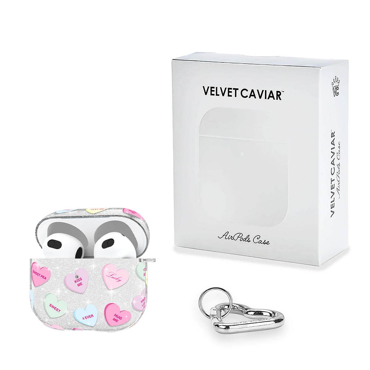 Sweet Hearts Glitter AirPod Case