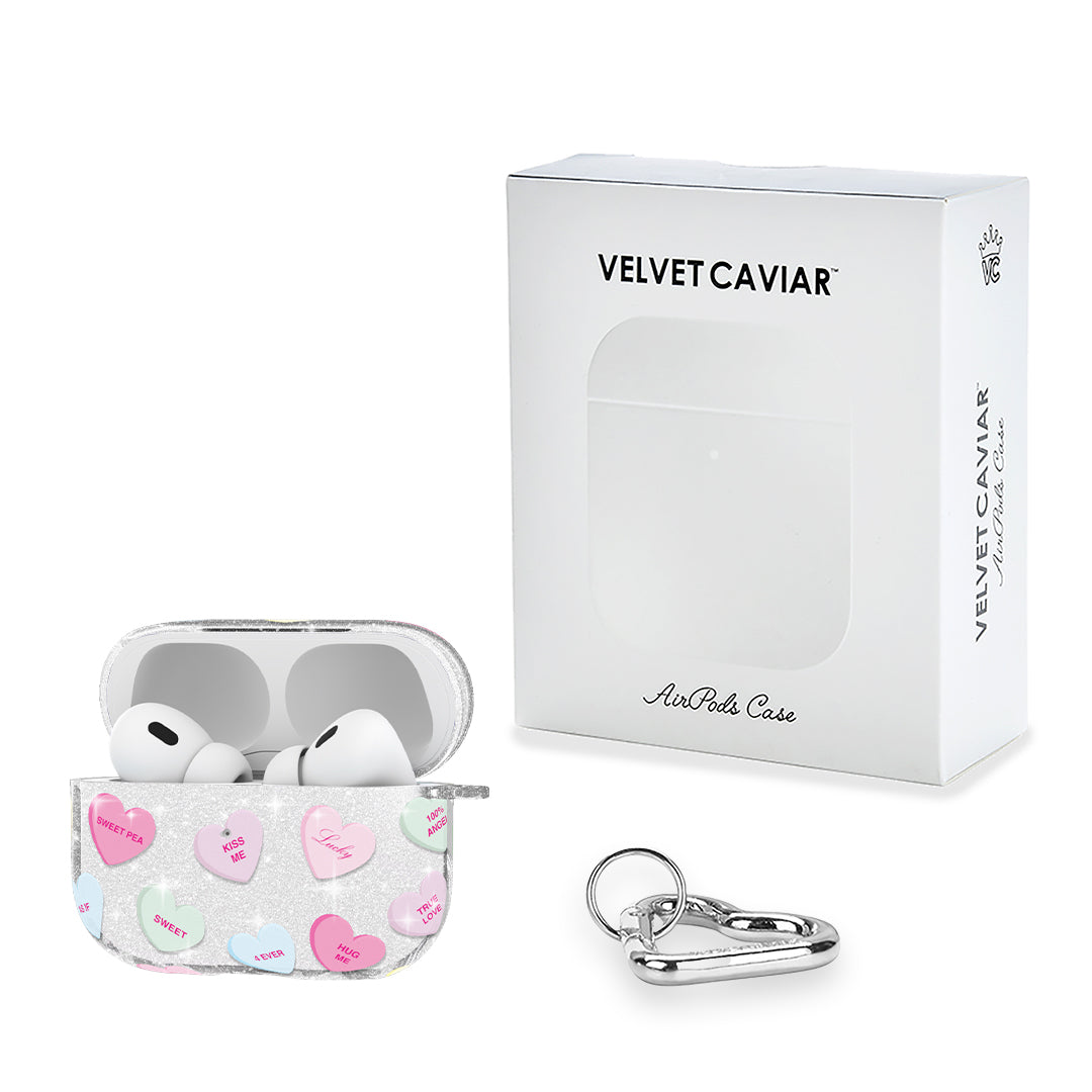 Sweet Hearts Glitter AirPod Case