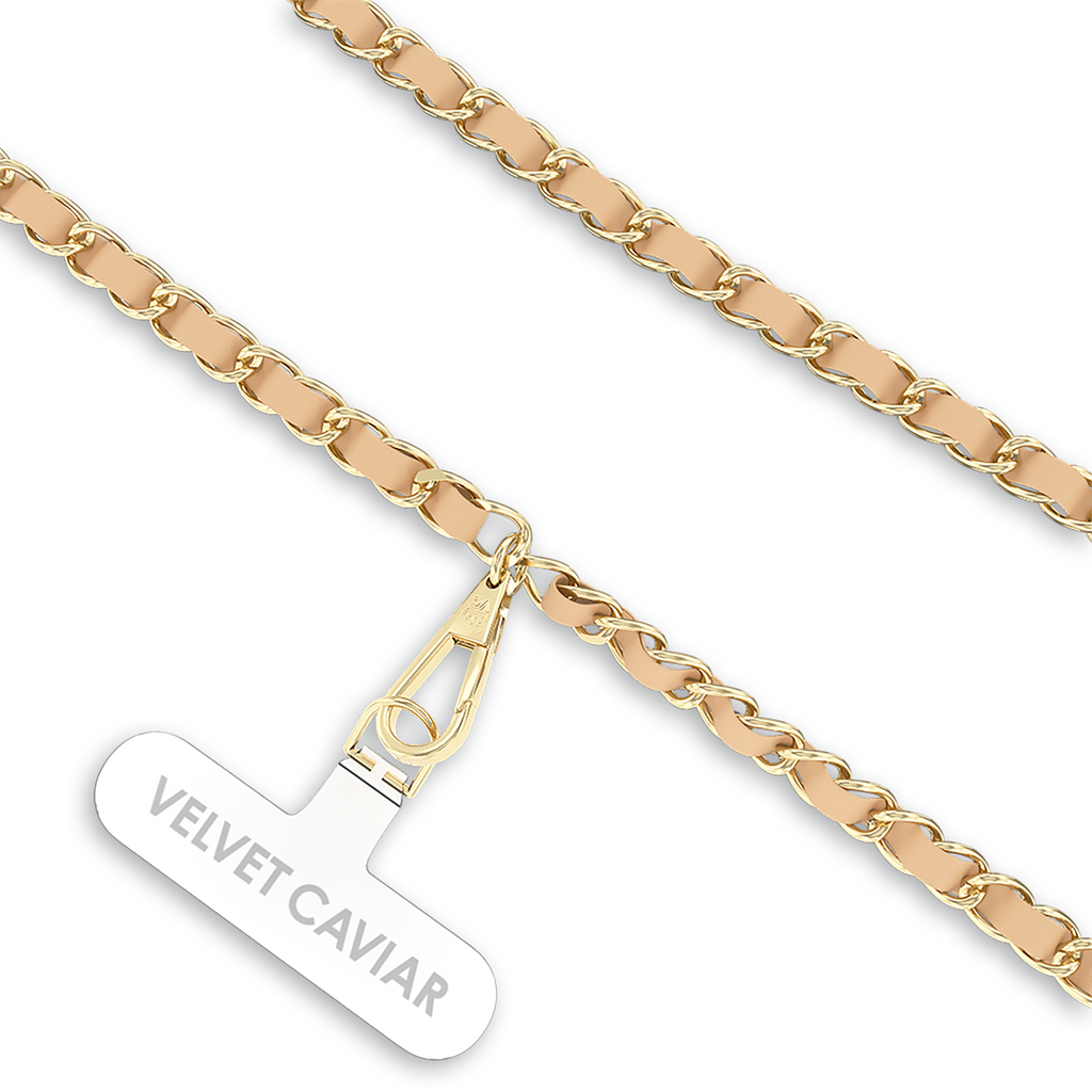 Nude Chain Phone Crossbody Strap