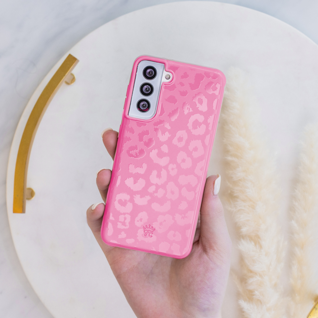 Hot Pink Leopard Samsung Case