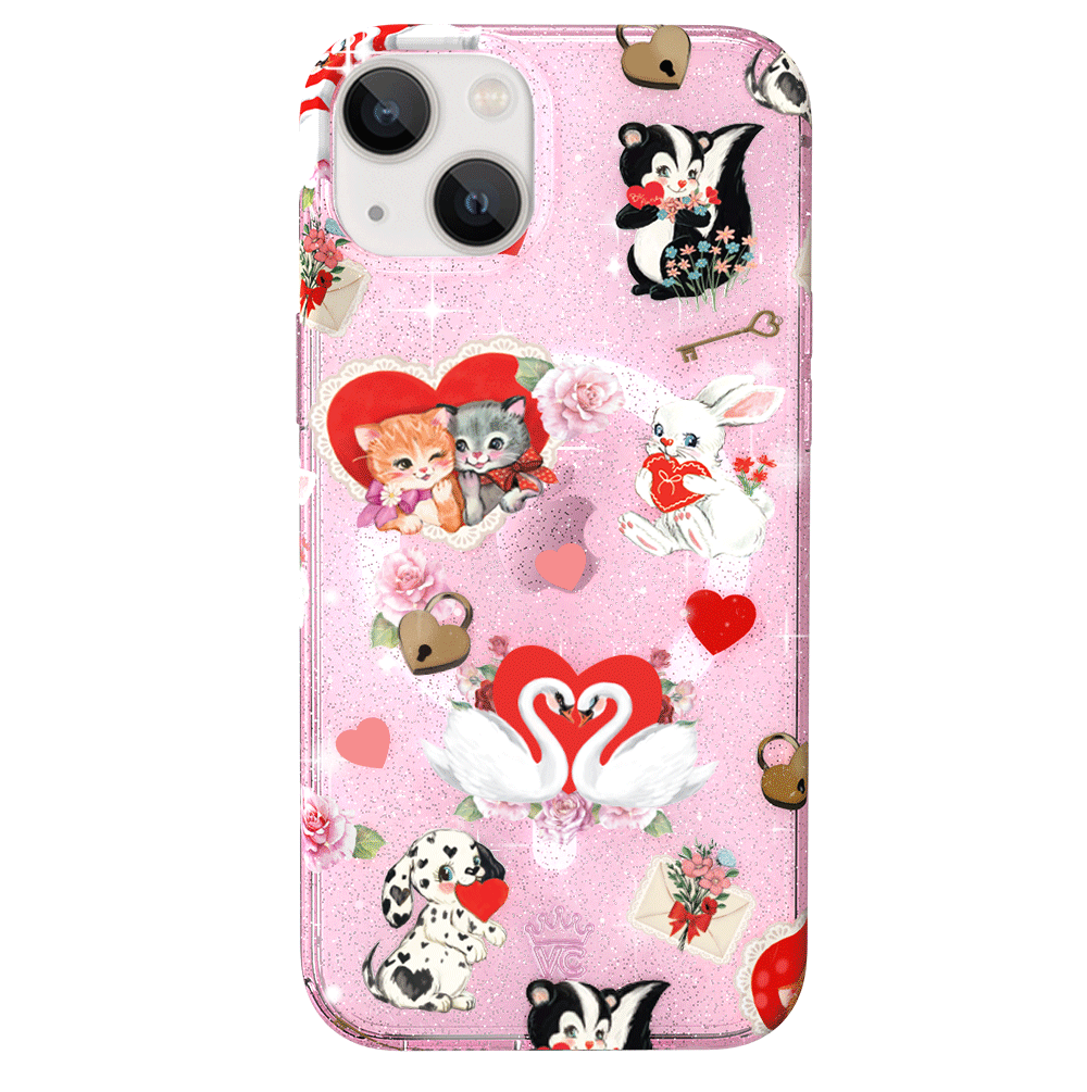 Love Letter Glitter iPhone Case