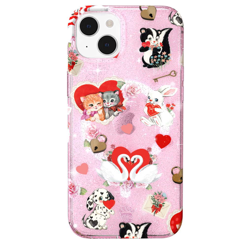 Love Letter Glitter iPhone Case