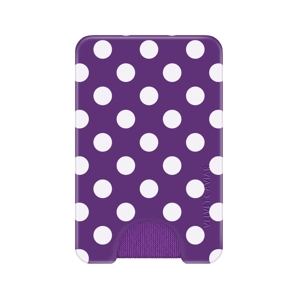 Violet Glow Polka Dot MagSafe Wallet