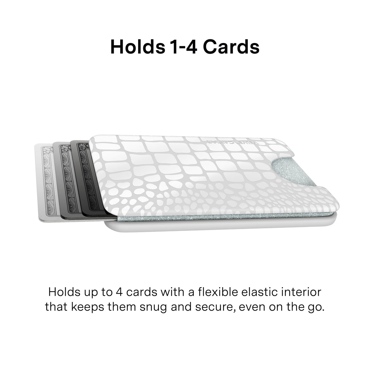 White Croc MagSafe Wallet