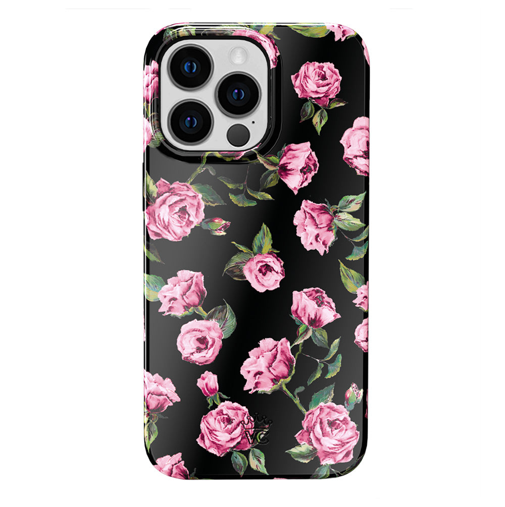 Pink Rose Floral iPhone Case