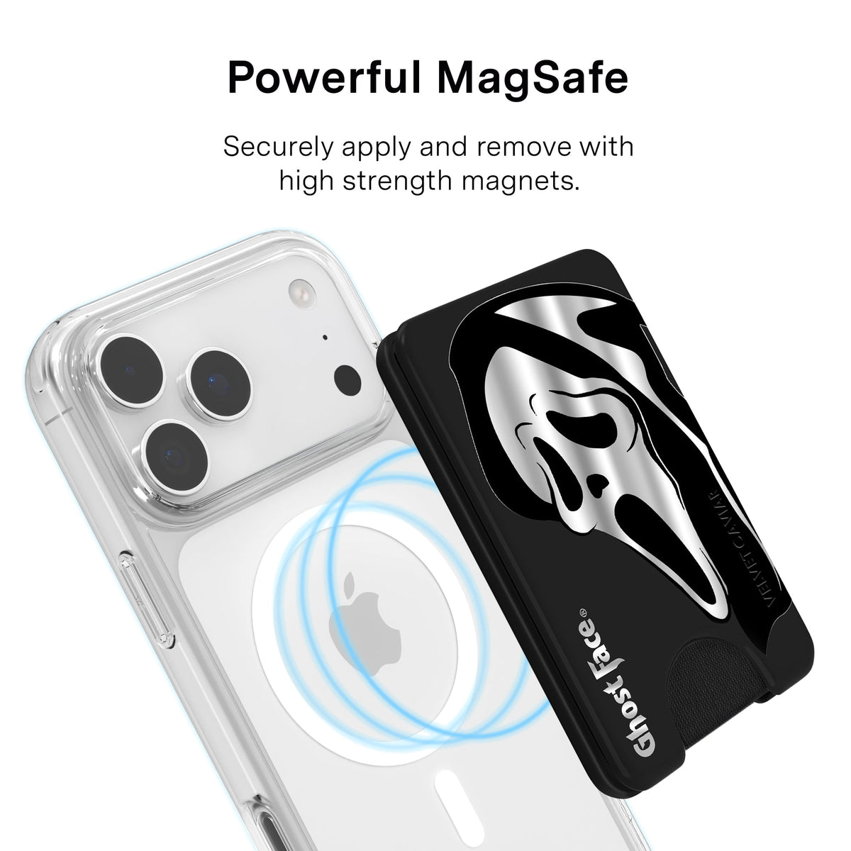 Ghost Face Killer Chrome MagSafe Wallet