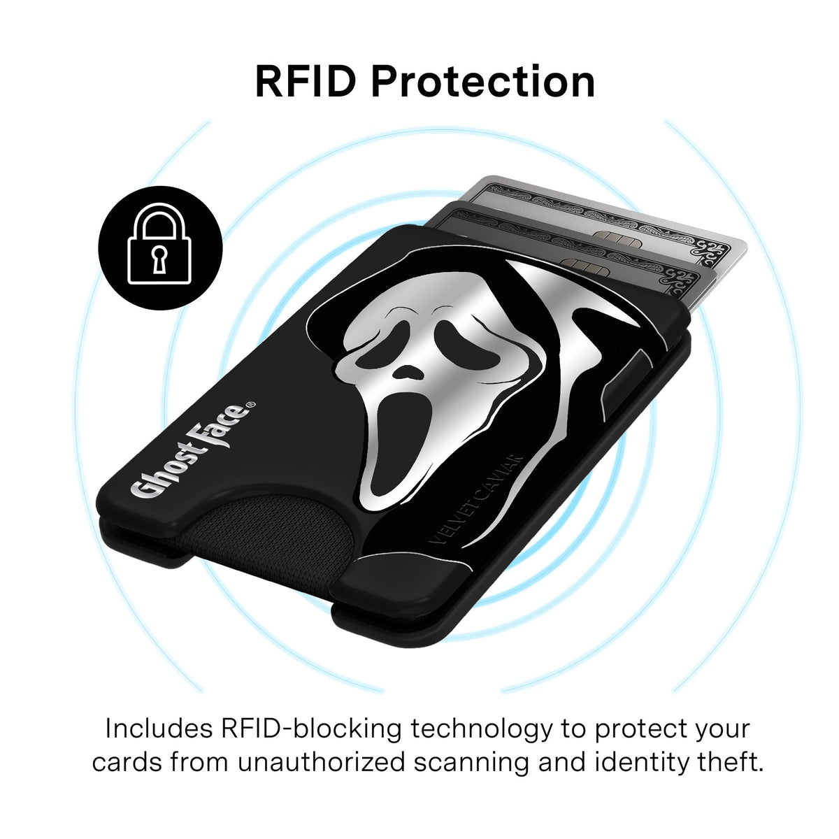 Ghost Face Killer Chrome MagSafe Wallet