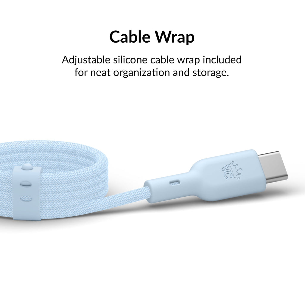 Whisper Blue Fast Charging Cable, 6ft USB-C