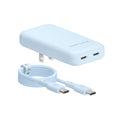 Whisper Blue Fast Charging Set, Dual Port Wall Adapter + 6ft USB-C Cable