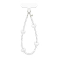 White Heart Phone Charm