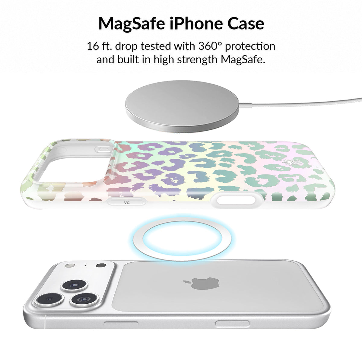 White Opal Leopard iPhone Bundle Set