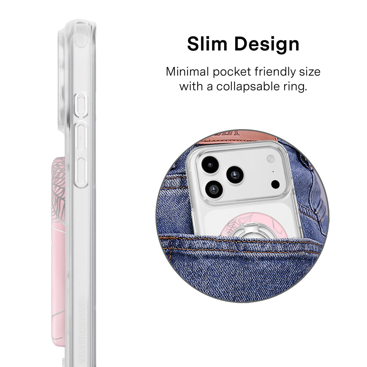 Widow’s Web Chrome MagSafe Grip Ring