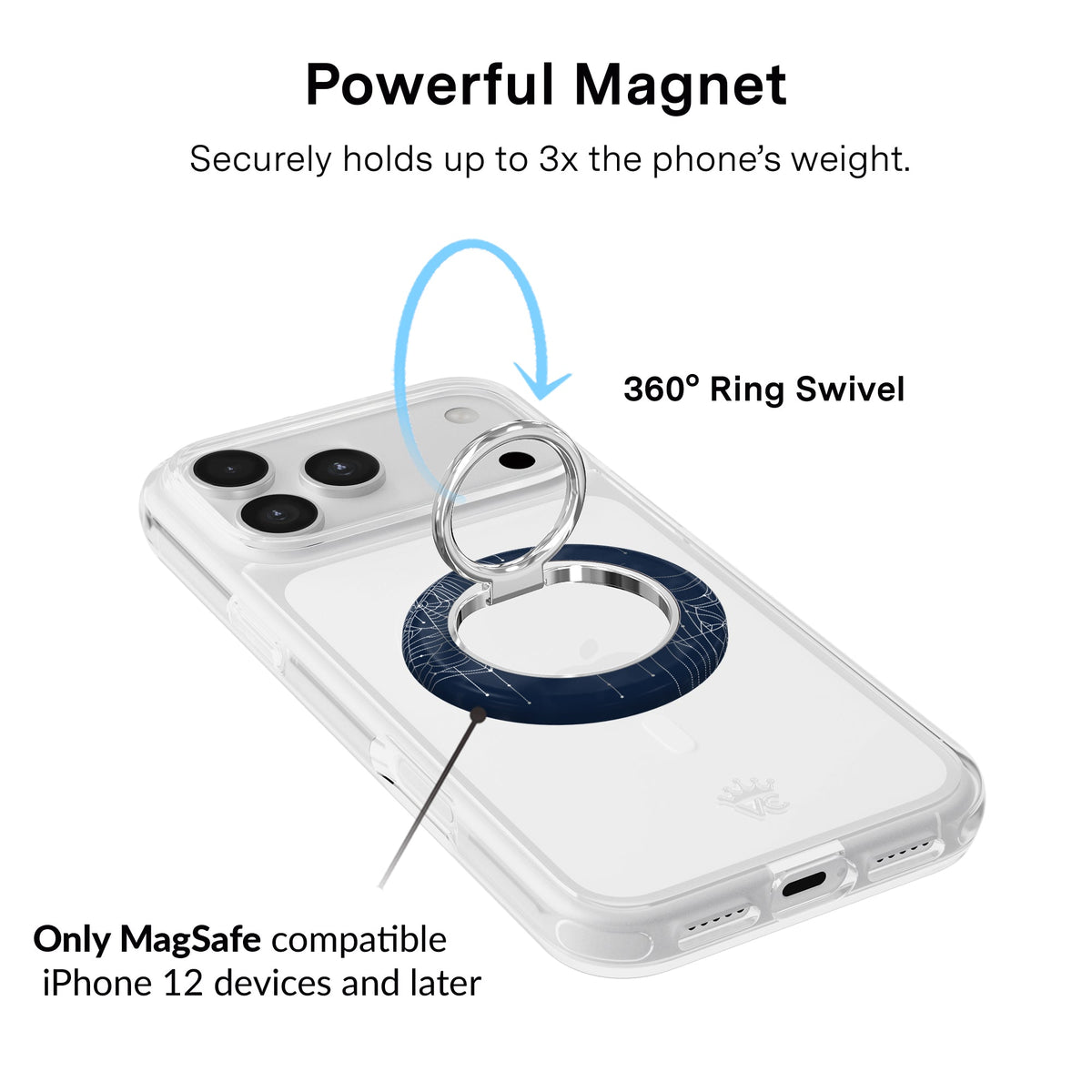 Widow’s Web Crystal MagSafe Grip Ring