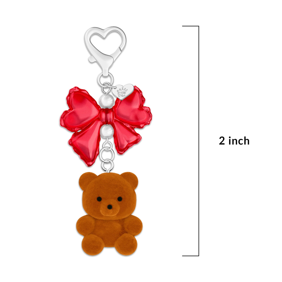 Winter Teddy Phone Charm