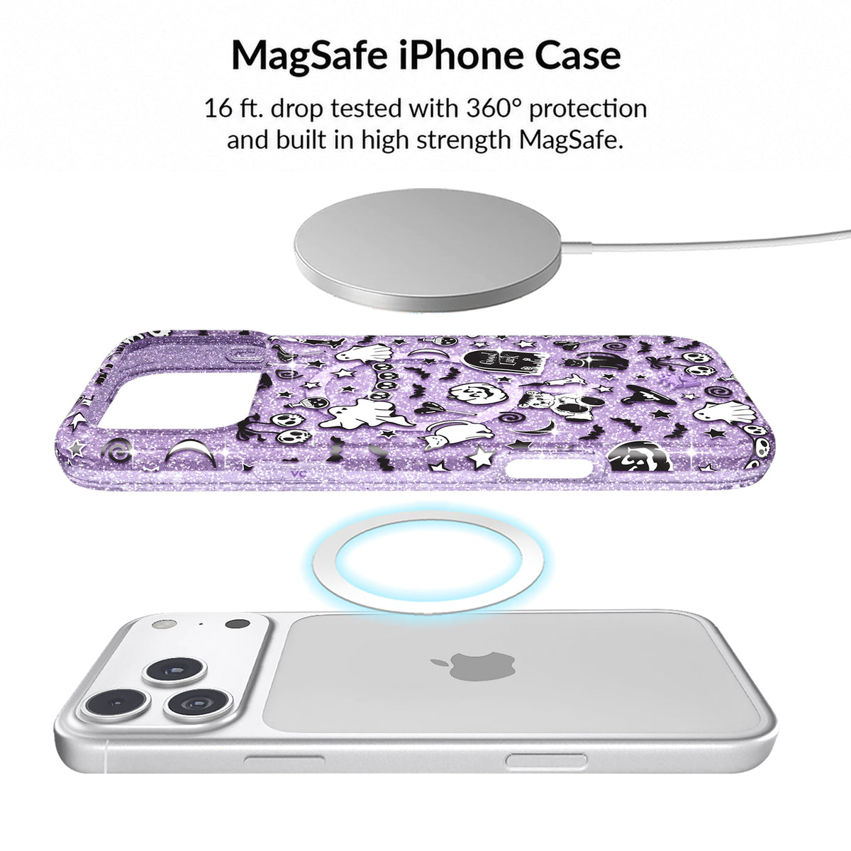 Witchy Lilac Glitter iPhone Bundle Set