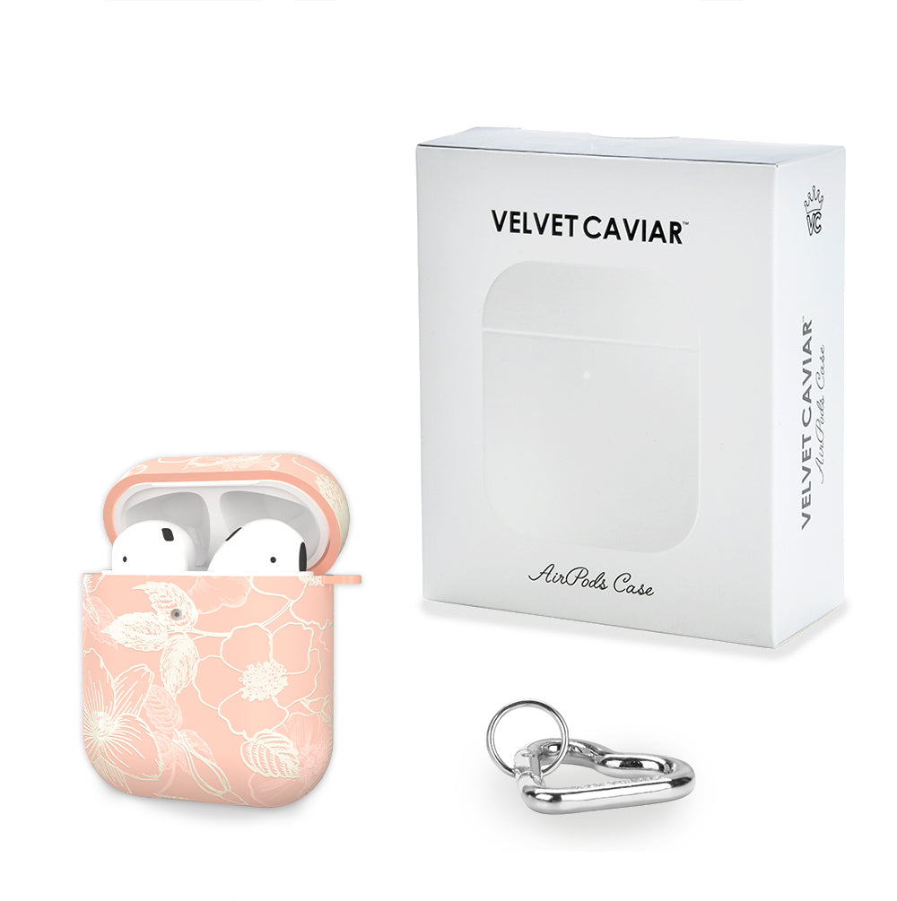 Peach Blossom Floral AirPod Case