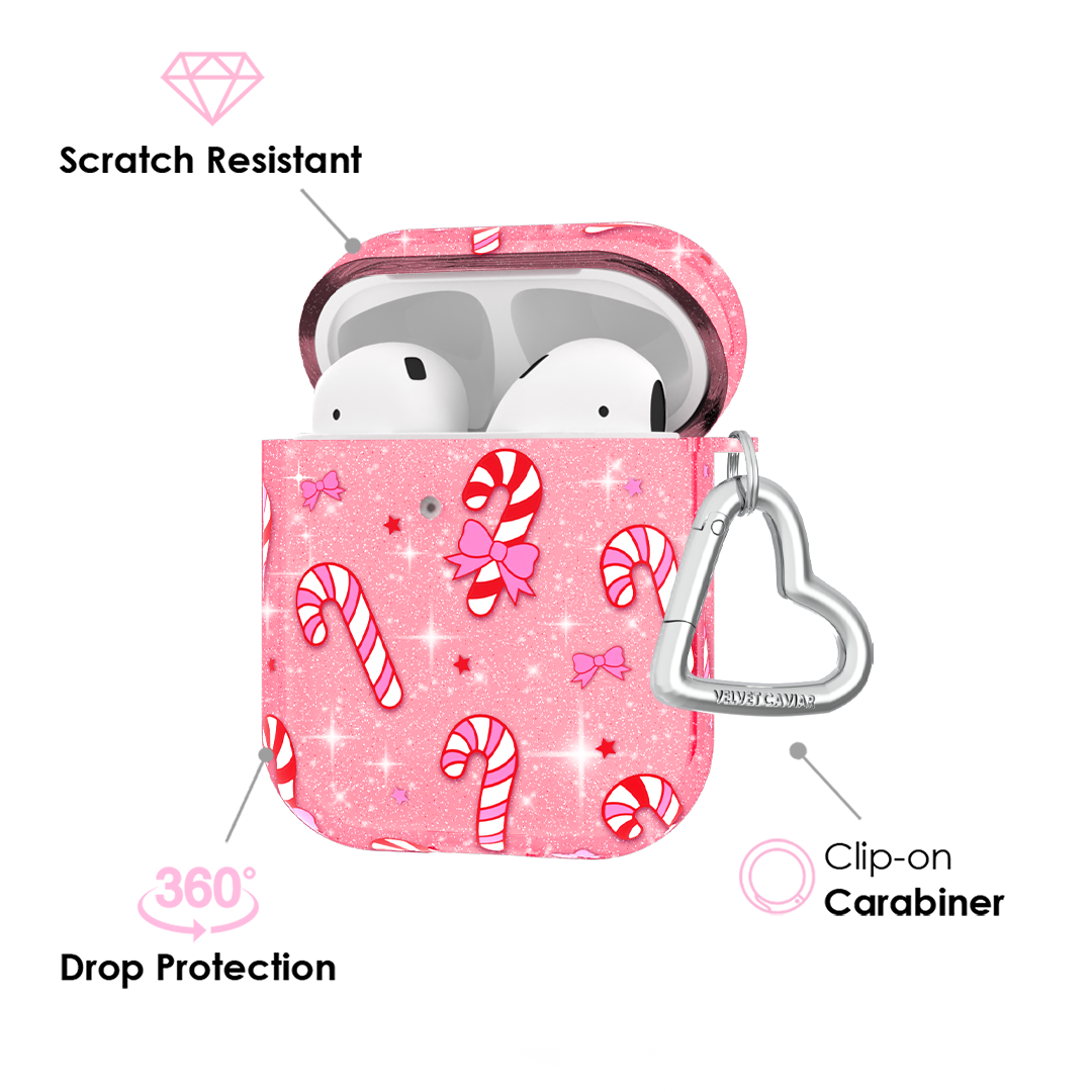 Pink Peppermint Princess AirPod Case