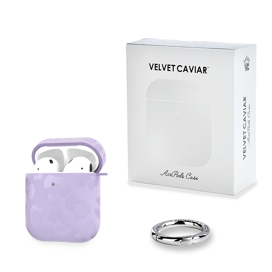 Lilac Leopard AirPod Case