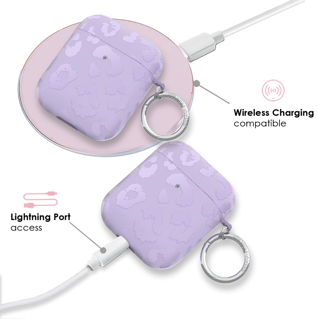 Lilac Leopard AirPod Case